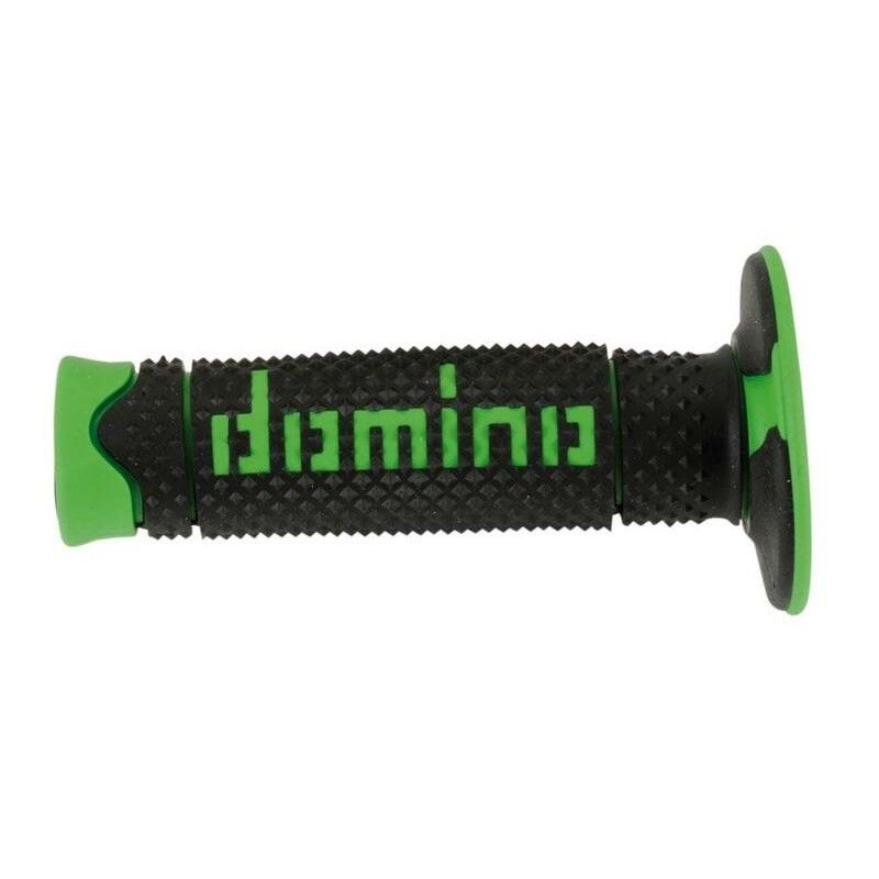 Puños off road DOMINO DSH negro/verde A26041C4440- motoscamaralweb.com