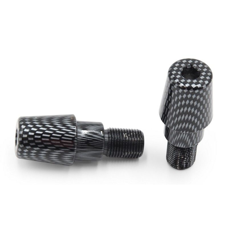 Juego contrapesos manillar V PARTS aluminio carbono - motoscamaralweb.com