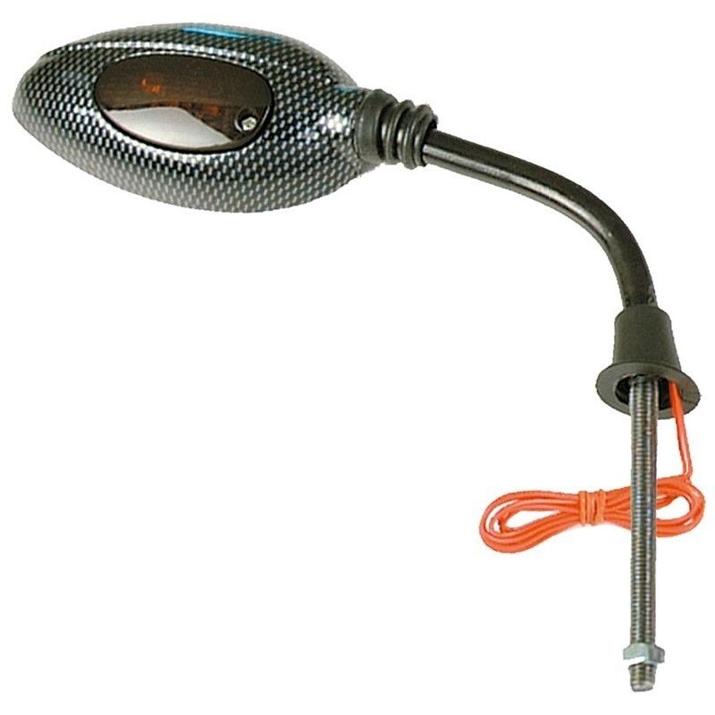 Retrovisor derecho universal V PARTS M8 x 125 rosca derecha carbon look M2 - motoscamaralweb.com