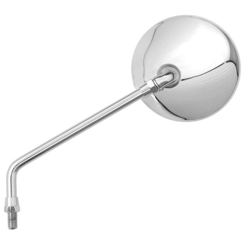 Retrovisor ambos lados universal V PARTS manillar cromado M10 x 1.25 + adaptador - motoscamaralweb.com