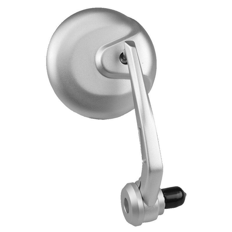 Retrovisor ambos lados universal V PARTS al puño plata redondo - motoscamaralweb.com