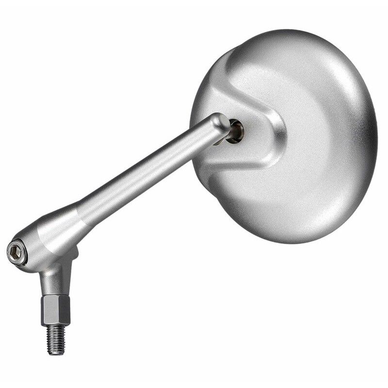 Retrovisor izquierdo universal V PARTS regulable Ø102mm gris metal mate - motoscamaralweb.com