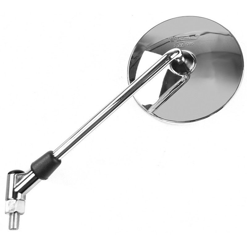 Retrovisor ambos lados universal V PARTS cromado M10 x 1.25 rosca izquierda - motoscamaralweb.com