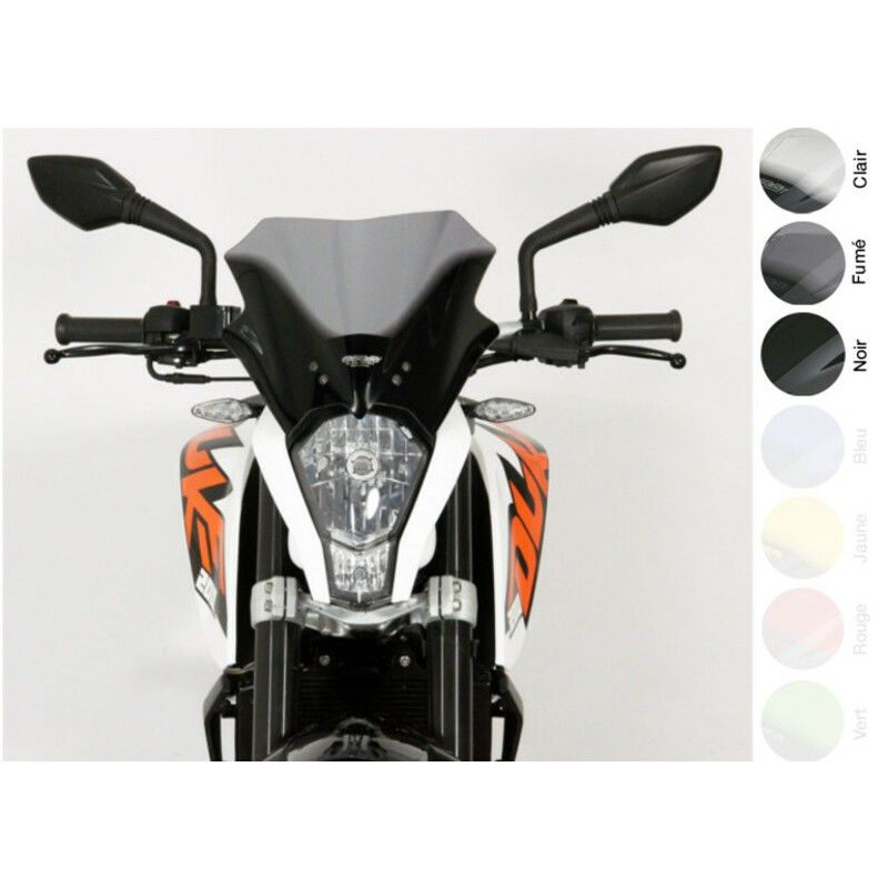 Pantalla MRA Racing. negro. Duke125/200/390 11-14 - motoscamaralweb.com