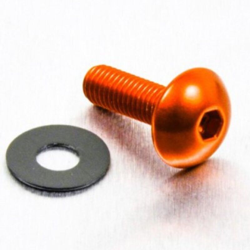 Tornillo de Aluminio Pro-bolt cabeza redondeada M5 x (0.8mm) x 16mm naranja LFB516O - motoscamaralweb.com