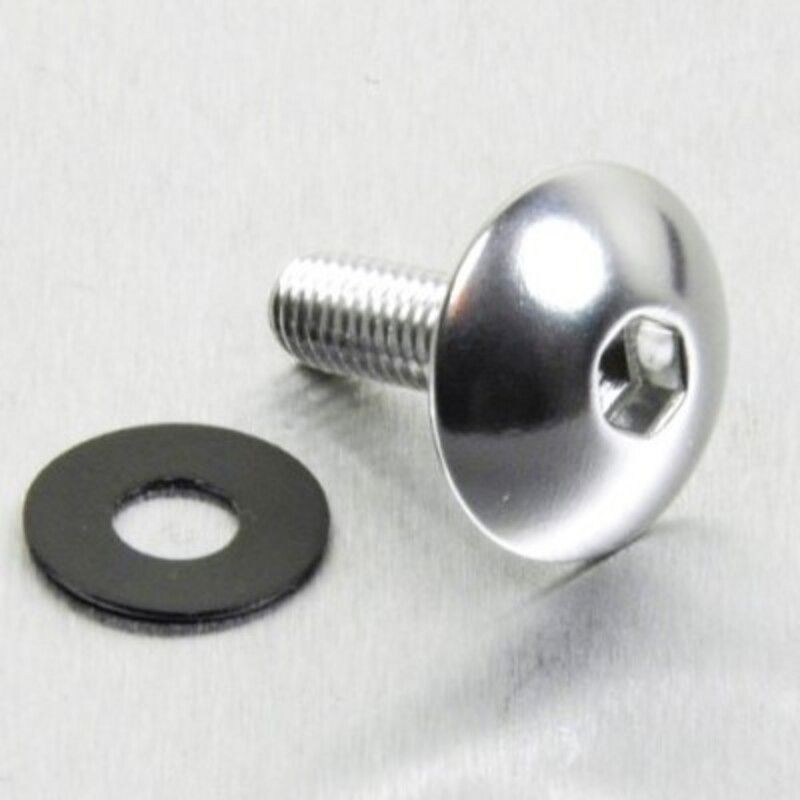 Tornillo de Aluminio XL Pro-bolt cabeza redondeada M5 x(0.8mm) x 16mm plata LFB516XLS - motoscamaralweb.com