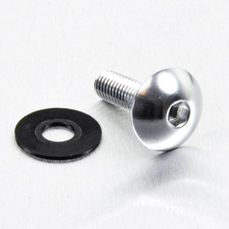 Tornillo de Aluminio Pro-bolt cabeza redondeada M6 x (1.00mm) x 20mm plata LFB620S - motoscamaralweb.com
