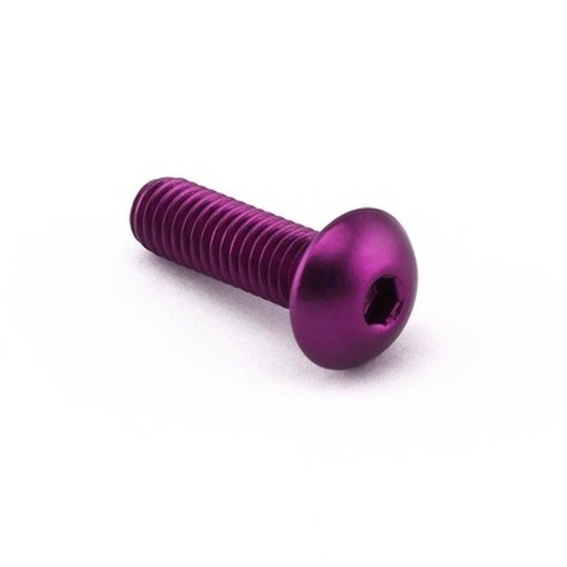 Tornillo Aluminio Pro-Bolt cabeza alomada M6 x (1.00mm) x 20mm LFB620XSP Violeta - motoscamaralweb.com