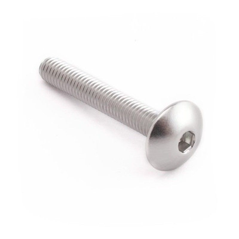 Tornillo Aluminio Pro-Bolt cabeza alomada M6 x (1.00mm) x 40mm LFB640S Plata - motoscamaralweb.com