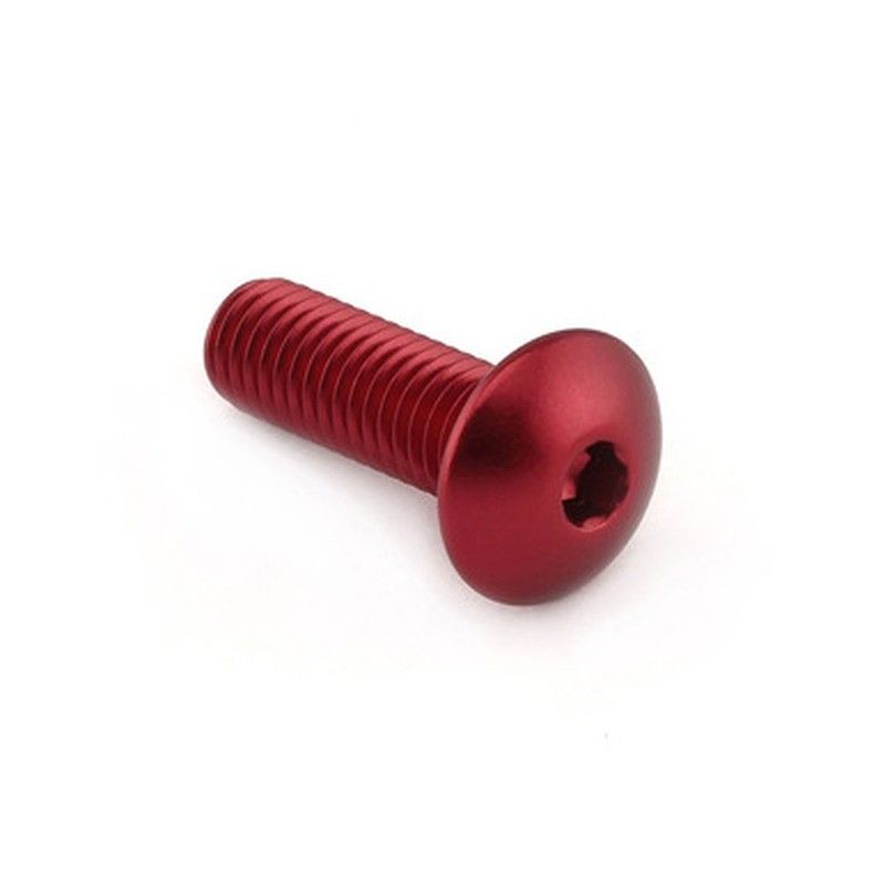 Tornillo Aluminio Pro-Bolt cabeza alomada M8 x (1.25mm) x 25mm LFB825R Rojo - motoscamaralweb.com