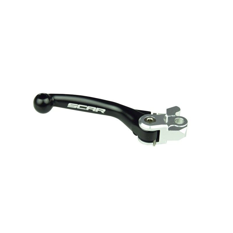 Maneta de freno SCAR FLEX plegable negro - motoscamaralweb.com