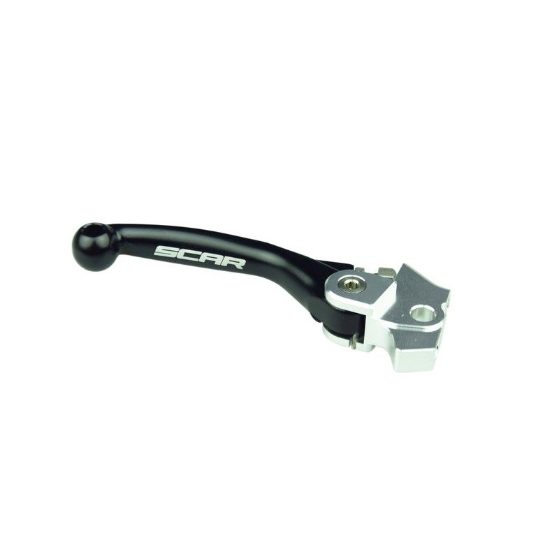 Maneta de freno SCAR FLEX plegable negro - motoscamaralweb.com