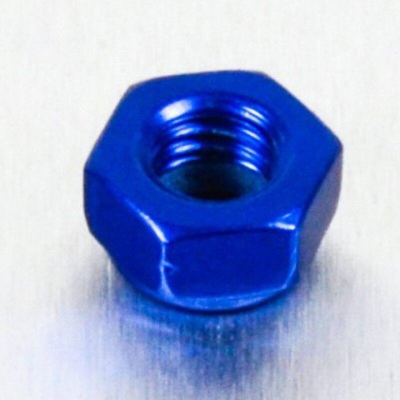 Tuerca de Aluminio Pro-Bolt autoblocante M5 azul LNYN5B - motoscamaralweb.com