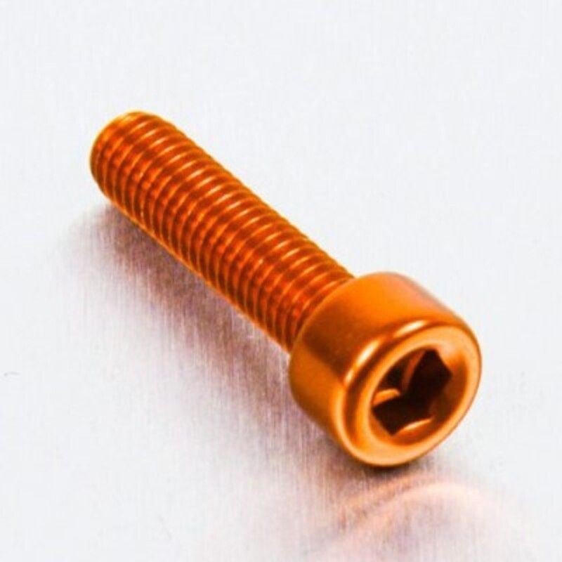 Tornillo de Aluminio Pro-bolt cabeza cilíndrica M5 x (0.8mm) x 20mm naranja LPB520O - motoscamaralweb.com