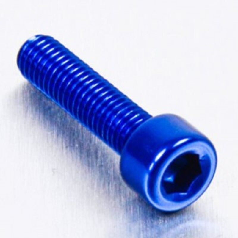 Tornillo de Aluminio Pro-bolt cabeza cilíndrica M5 x (0.8mm) x 25mm azul LPB525B - motoscamaralweb.com