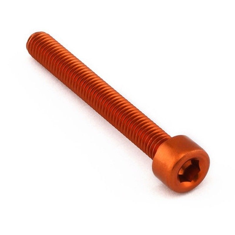 Tornillo Aluminio Pro-bolt cabeza cilíndrica M5 x (0.8mm) x 40mm LPB540O Naranja - motoscamaralweb.com