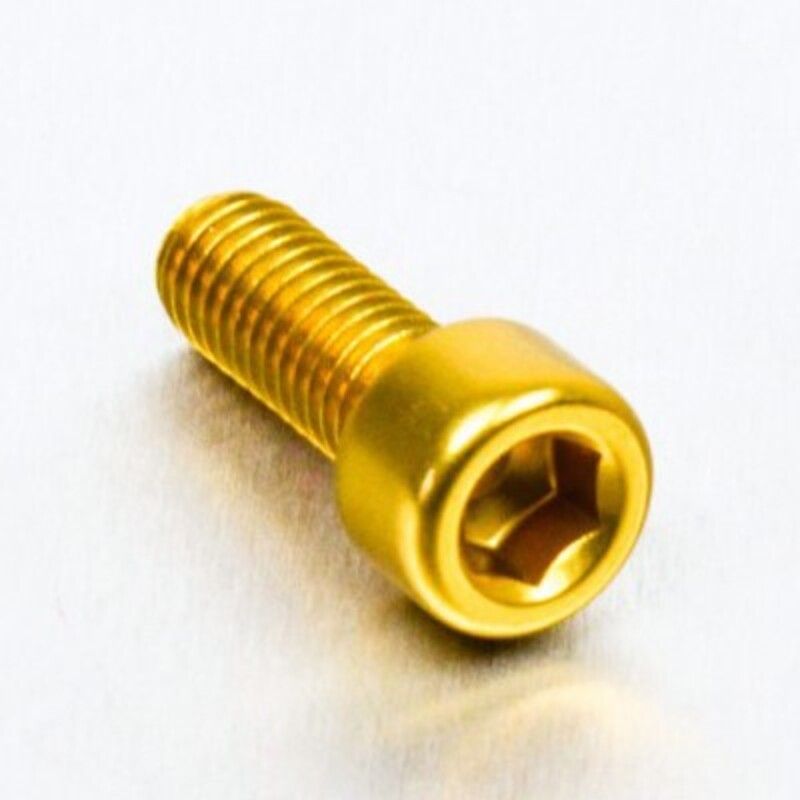 Tornillo de Aluminio Pro-bolt cabeza cilíndrica M6 x (1.00mm) x 16mm oro LPB616G - motoscamaralweb.com