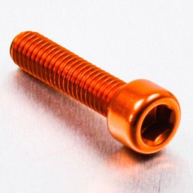 Tornillo de Aluminio Pro-bolt cabeza cilíndrica M6 x (1.00mm) x 25mm naranja LPB625R - motoscamaralweb.com
