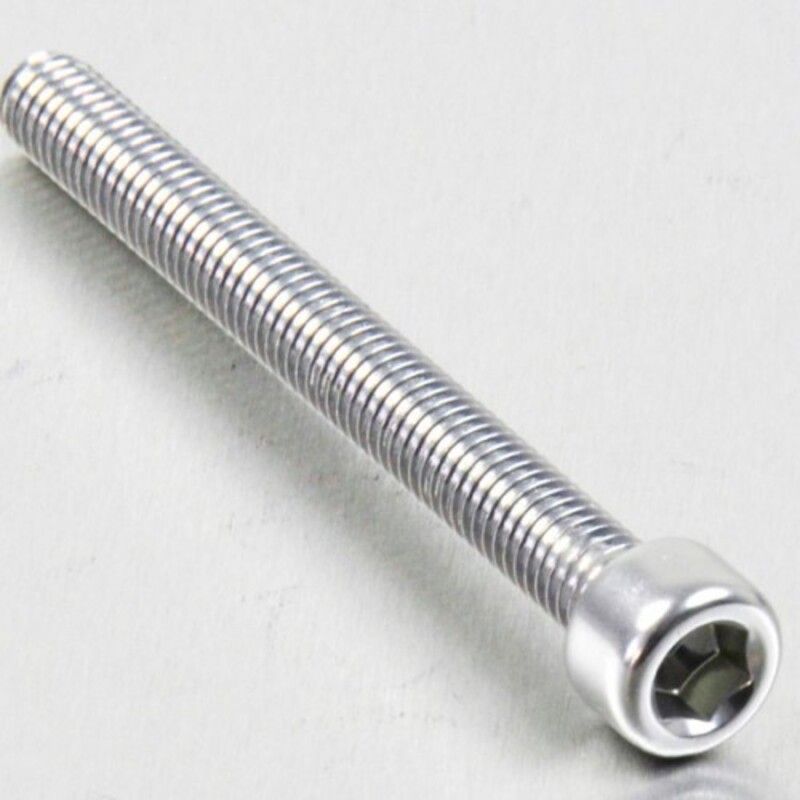 Tornillo de Aluminio Pro-bolt cabeza cilíndrica M6 x (1.00mm) x 60mm plata LPB660S - motoscamaralweb.com