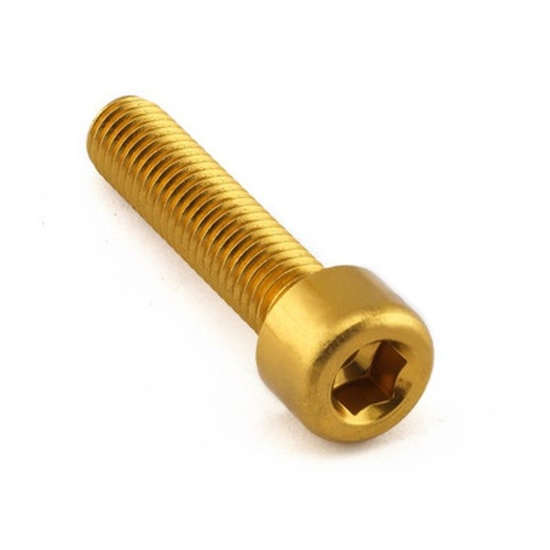 Tornillo Aluminio Pro-bolt cabeza cilíndrica M8 x (1.25mm) x 35mm LPB835G Oro - motoscamaralweb.com