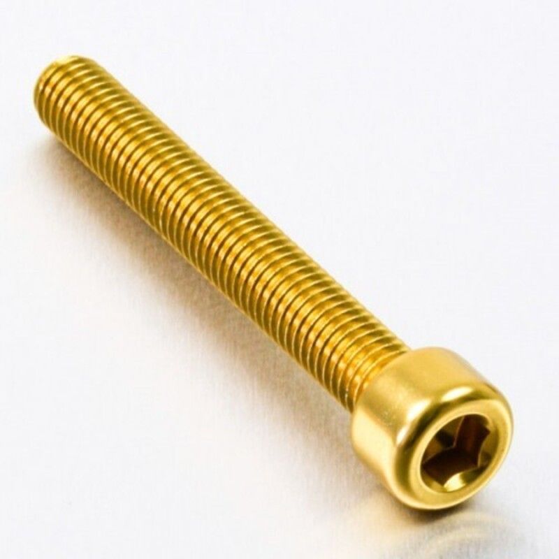 Tornillo de Aluminio Pro-bolt cabeza cilíndrica M8 x (1.25mm) x 60mm oro LPB860G - motoscamaralweb.com