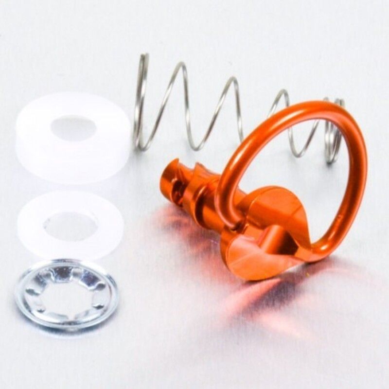 Tornillo rápido de Aluminio 1/4 de vuelta Pro-Bolt 17mm naranja LQRCLIP17O - motoscamaralweb.com