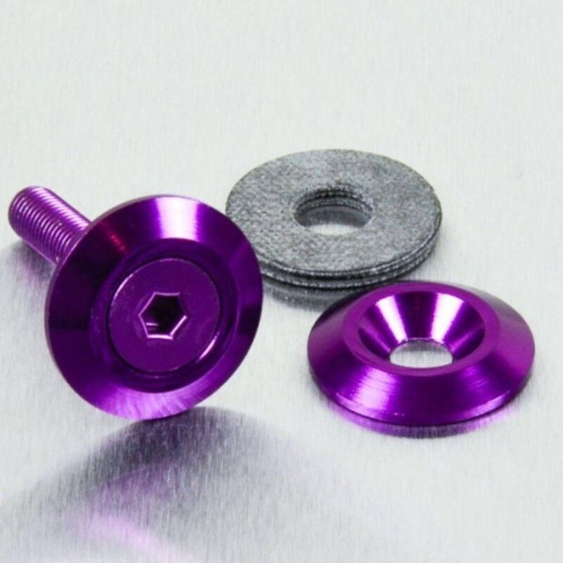 Arandela de Aluminio avellanada M5 (19mm ØExt.) violeta LWAC5P - motoscamaralweb.com