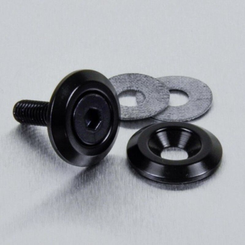 Arandela de Aluminio avellanada M6 negro LWAC6-19BK - motoscamaralweb.com