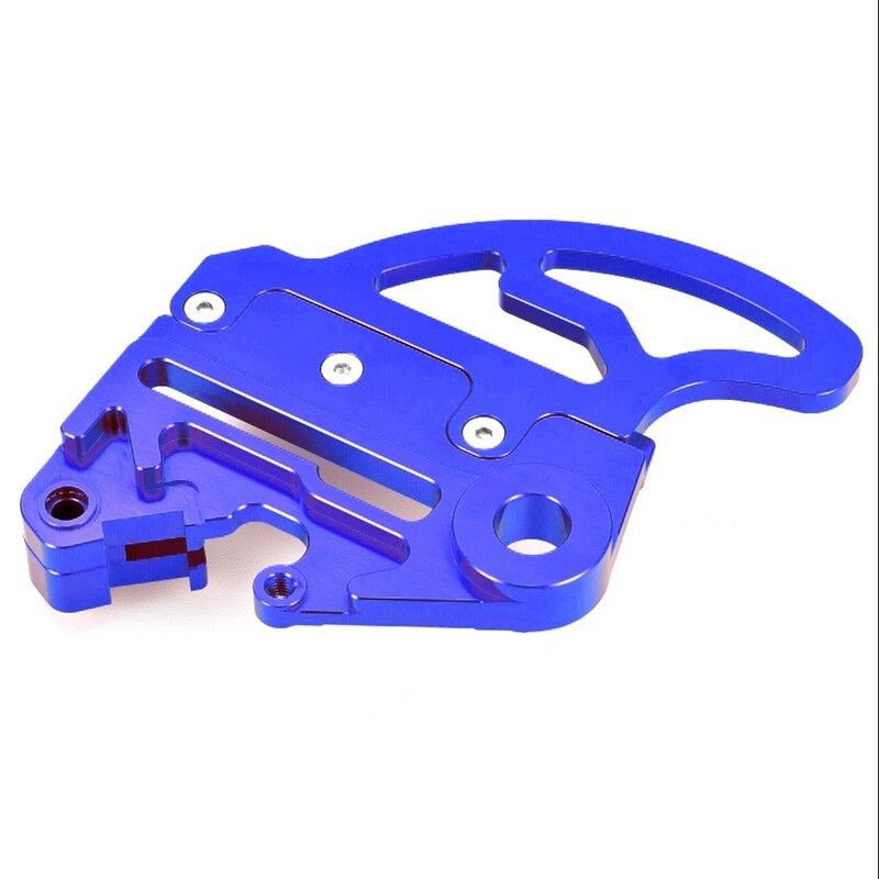 Protector de disco trasero ART con soporte de pinza azul - motoscamaralweb.com