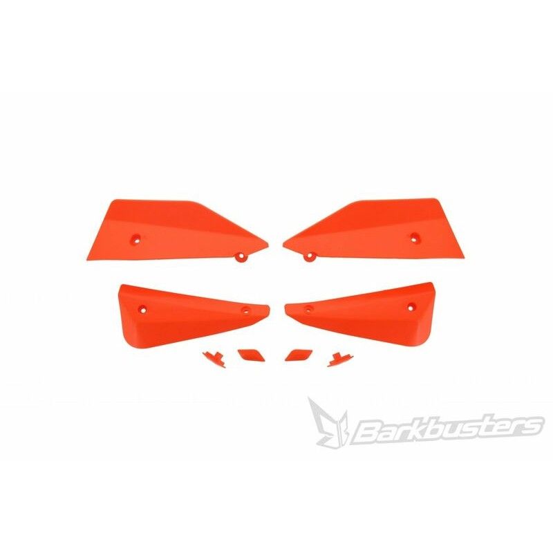 Kit de deflectores y conectores Barkbusters SABRE Color naranja - motoscamaralweb.com