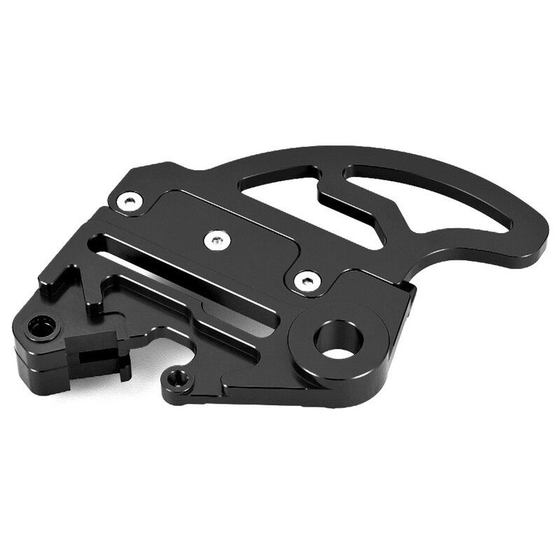 Protector de disco trasero ART con soporte de pinza negro - motoscamaralweb.com