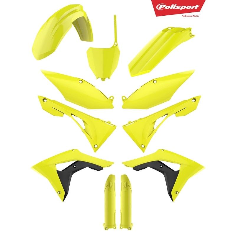 Kit de plástica Polisport CRF250/450R 19 Amarillo neón - motoscamaralweb.com