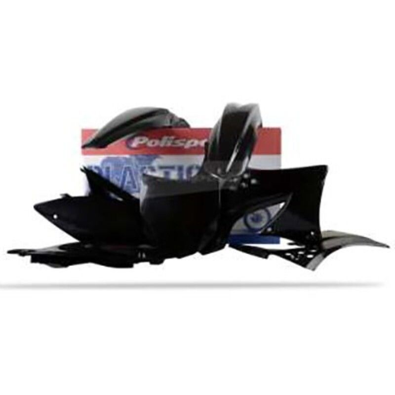 Kit plástica Polisport Kawasaki color negro 90691 - motoscamaralweb.com