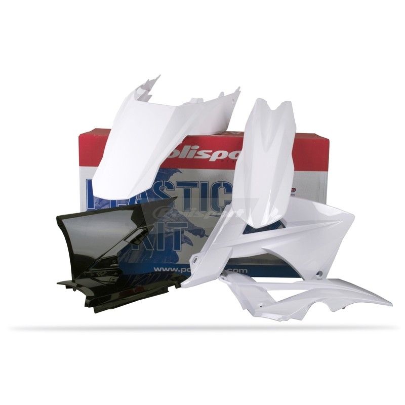 Kit plástica POLISPORT GAS GAS blanco/negro/blanco - motoscamaralweb.com