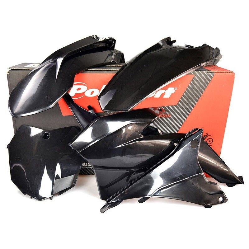 Kit plástica Polisport Ktm negro 90646 - motoscamaralweb.com