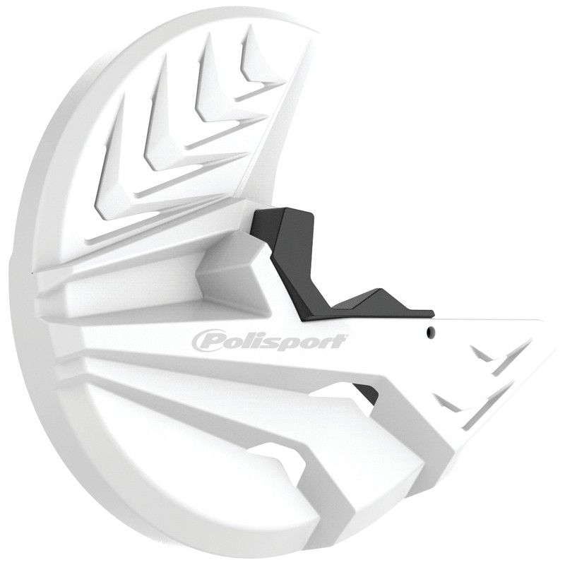 Protector de disco y puntera de Horquilla POLISPORT blanco / negro - motoscamaralweb.com