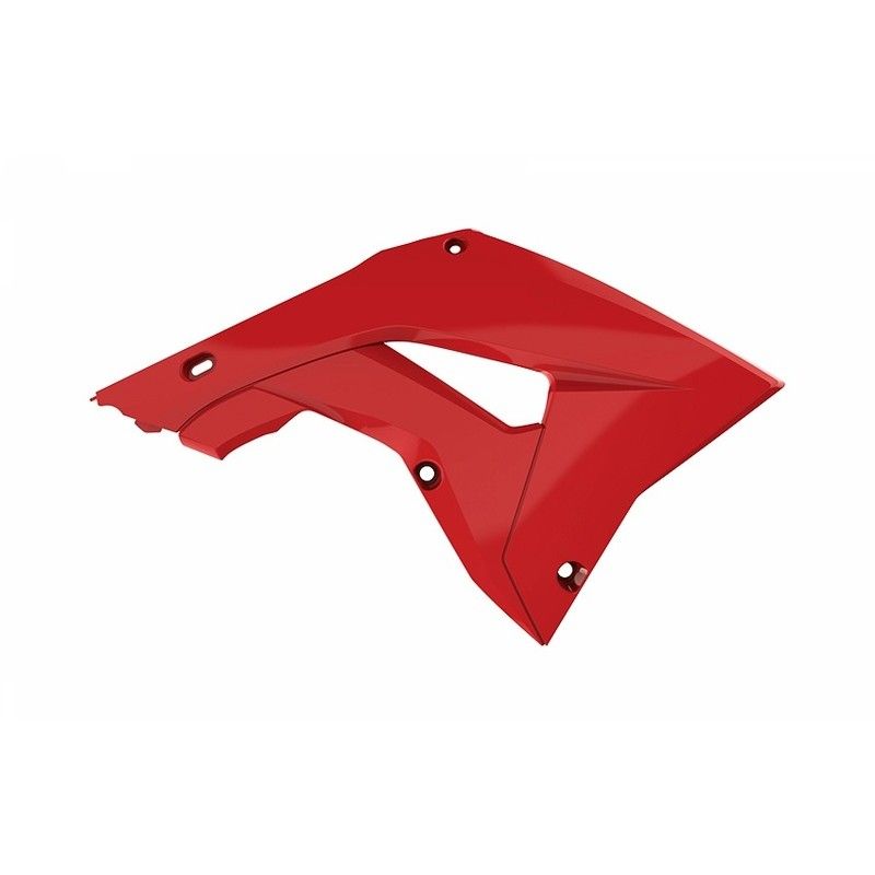 Aletines de radiador Polisport CR125R 02-07 Restyling/Rojo - motoscamaralweb.com