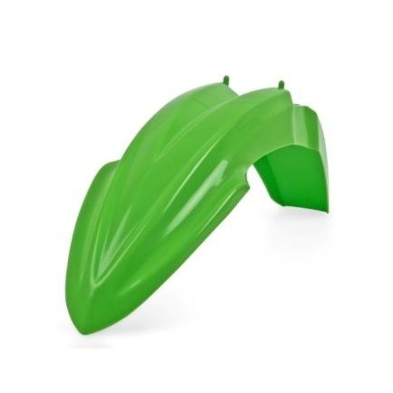 POLISPORT Front Fender Green Kawasaki KX85/KX100 - motoscamaralweb.com