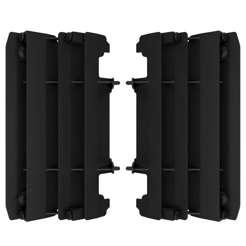 Tapas de radiador POLISPORT negro - motoscamaralweb.com