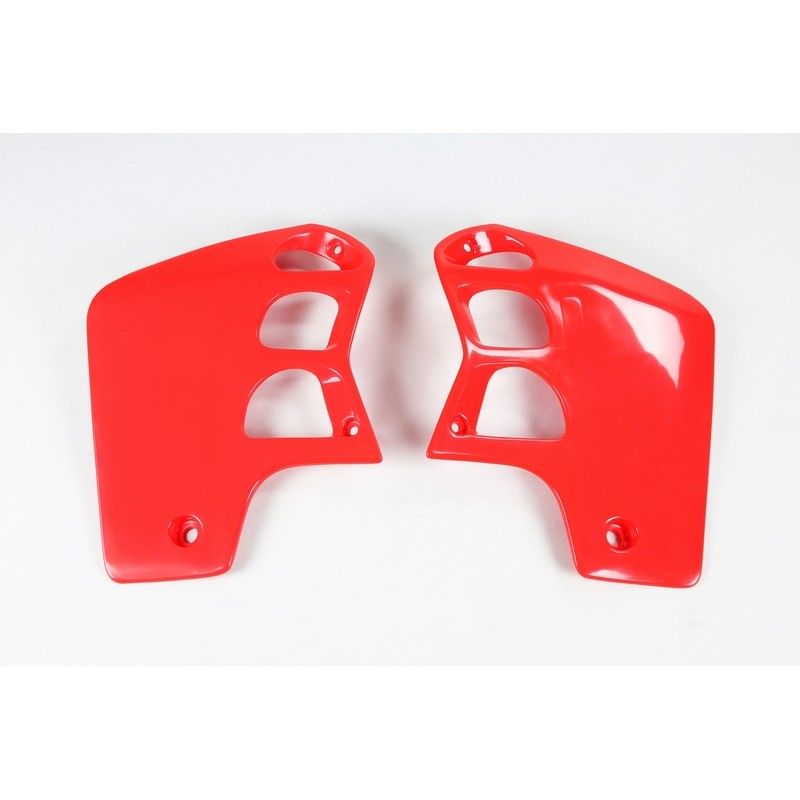 Plásticos laterales de radiador UFO Honda rojo HO02620-070 - motoscamaralweb.com
