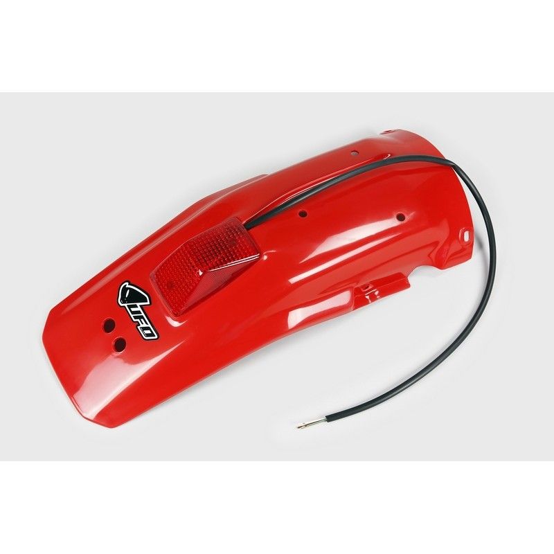 Guardabarros trasero con piloto UFO Honda rojo HO02650-069 - motoscamaralweb.com