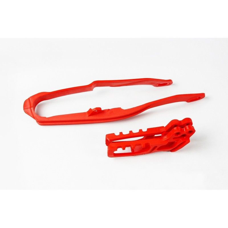 Guiacadenas + patín UFO Honda rojo HO04632-070 - motoscamaralweb.com