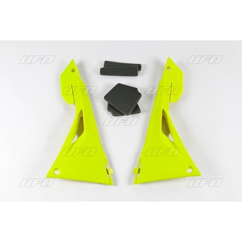 Tapa de caja filtro de aire UFO Honda amarillo fluor HO04685-DFLU - motoscamaralweb.com