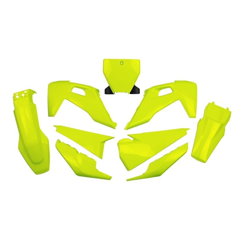 Kit plástica completo UFO Husqvarna amarillo fluor - Husqvarna TC/FC - motoscamaralweb.com