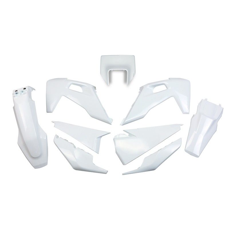 Kit plástica UFO blanco Husqvarna FE/TE - motoscamaralweb.com