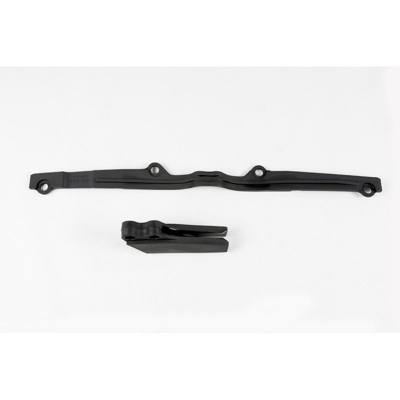 Guiacadenas + patín UFO Kawasaki negro KA03792-001 - motoscamaralweb.com