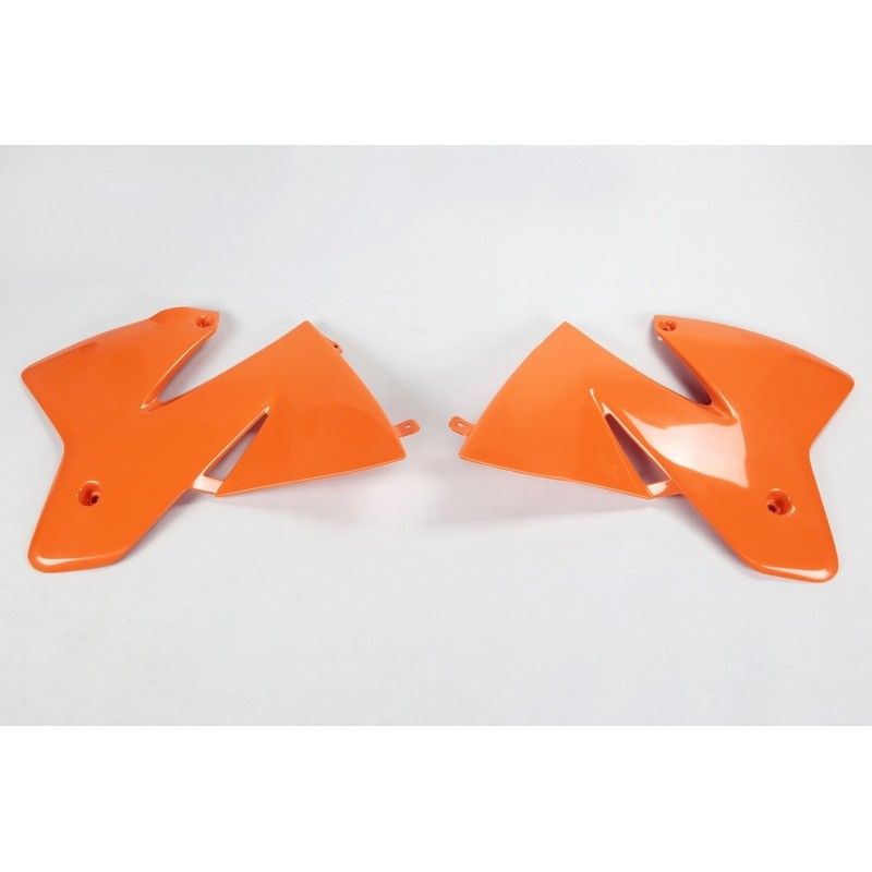 Plásticos laterales de radiador UFO KTM naranja KT03040-127 - motoscamaralweb.com