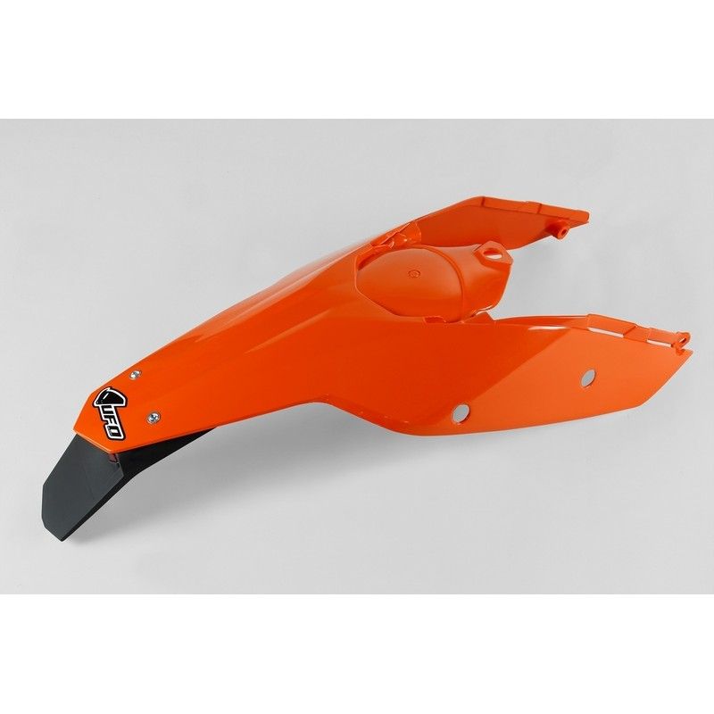 Guardabarros trasero con paneles laterales y piloto LED UFO KTM naranja KT03097-127 - motoscamaralweb.com