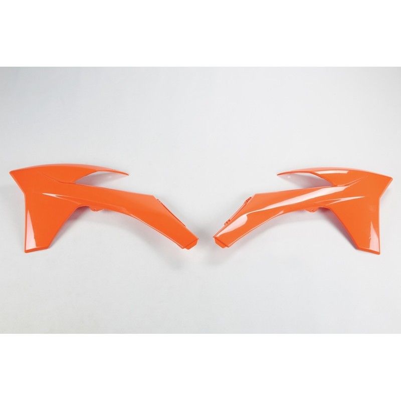 Plásticos laterales de radiador UFO KTM naranja KT04022-127 - motoscamaralweb.com