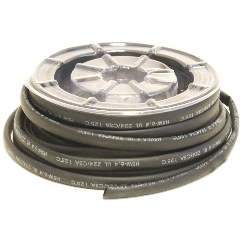 Bobina manguitos de tubo termorretráctil Ø24.5mm negro 3m - motoscamaralweb.com